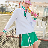Scuba Light Easy Rugby Sweatshirt Super White/Greenbrier/Bubblegum