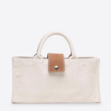 Carmel Single Bottle Canvas Leather Wine Gift Bag