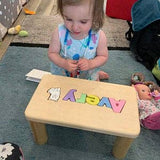 Personalized Puzzle Name Bench (Uper Case + 1 sign )