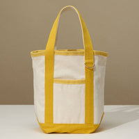 Everywhere-Carry Canvas Tote Bag with Charm Holder