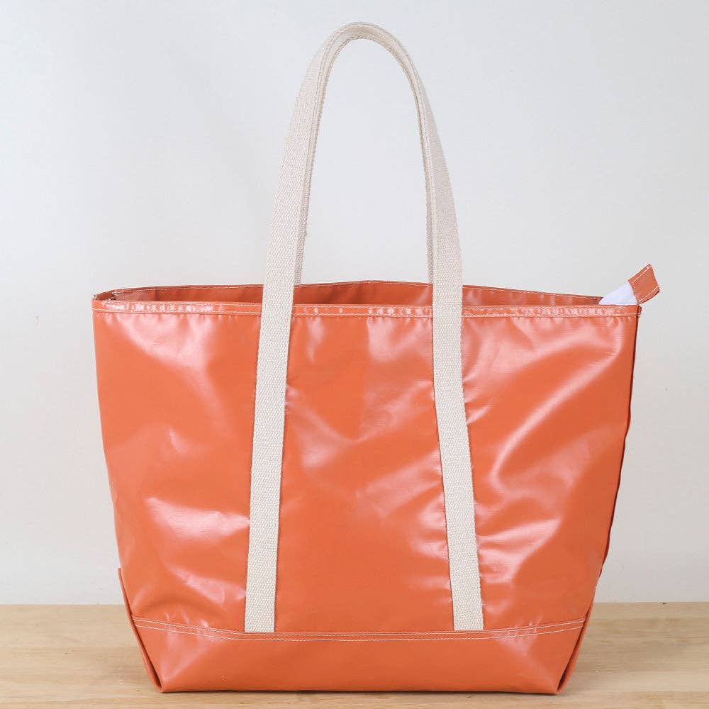 Big Sur Splash Tote: Orange
