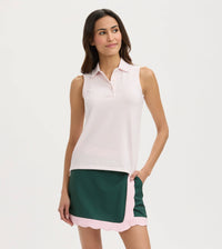 Sleeveless Cotton Polo