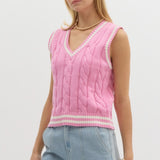 Cableknit Sweater Vest