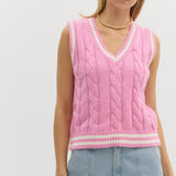 Cableknit Sweater Vest