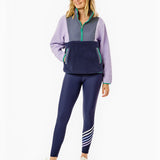 Fleece Everyday Sherpa Outerwear Lavender/Navy Stripe