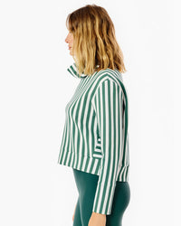 Polished Double Knit Everyother Day Pullover Ivy Cabana Stripe