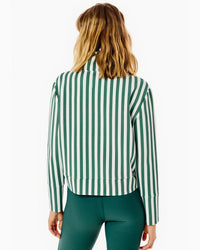 Polished Double Knit Everyother Day Pullover Ivy Cabana Stripe