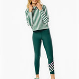 Polished Double Knit Everyother Day Pullover Ivy Cabana Stripe