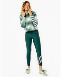 Polished Double Knit Everyother Day Pullover Ivy Cabana Stripe