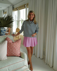 Polished Double Knit Everyother Day Pullover Ivy Cabana Stripe