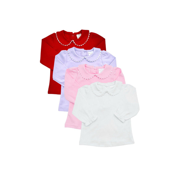Shirt- Scalloped Collared LS