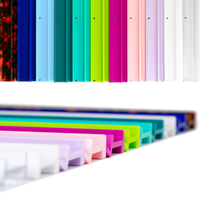 MAHJONG RACKS | Premium Acrylic | 4 Racks + 4 Pushers: Solid Macaron Purple