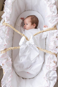 Lambikins Moses Basket Set - Pink