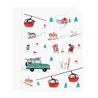 Ski Dogs Boxed Set of 8