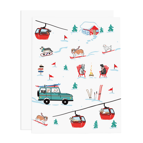 Ski Dogs Boxed Set of 8