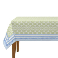 House of Hydrangea Mahjong Tablecloth | Blue Coastal Grandma