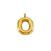 Puffy Gold Letter Pendant
