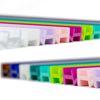 MAHJONG RACKS | Premium Acrylic | 4 Racks + 4 Pushers: Tortoiseshell