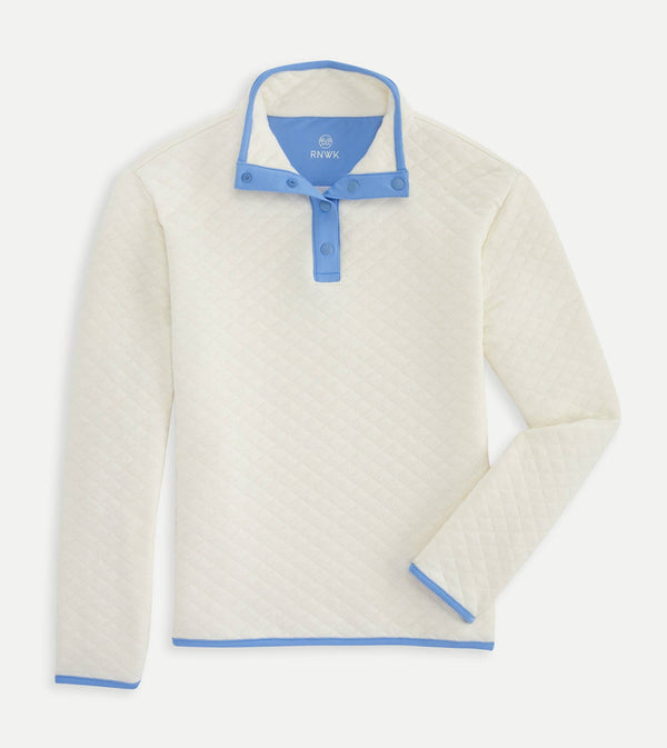 Quilted Snap Mock