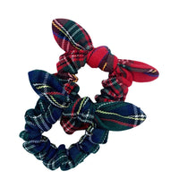Plaid Bow Scrunchie in Tilly Tartan