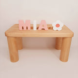 Personalized Puzzle Name Bench (Uper Case + 1 sign )