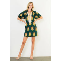 Floral Print V-Neck Dress