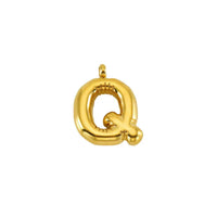 Puffy Gold Letter Pendant