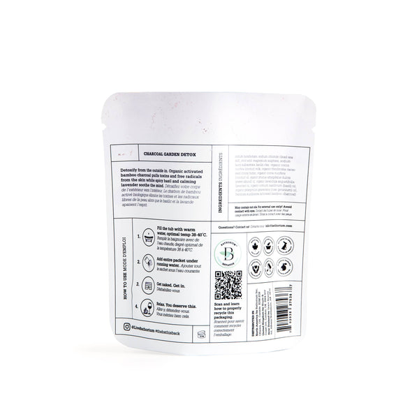 Charcoal Garden Detox Crush Bath Soak 120g