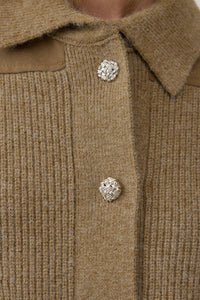 Denim Knit Combi Jacket - RJ1014