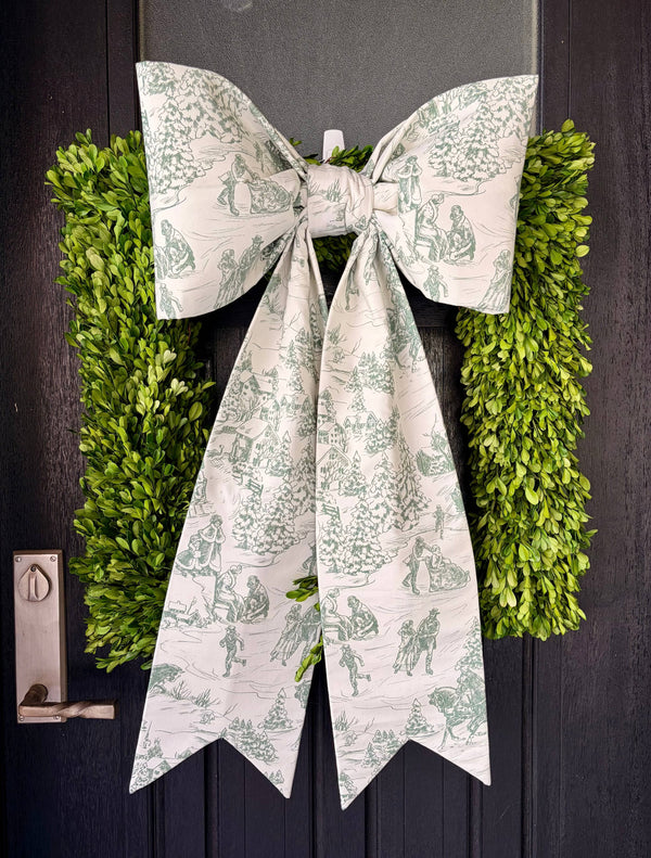 The Winter’s Eve Toile Bow