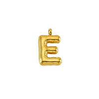 Puffy Gold Letter Pendant