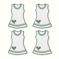 Tennis Dress Cocktail Napkins - Set of 4
