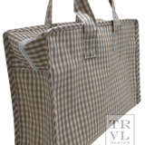 Overnight Tote - Gingham Khaki