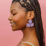 Kaia Raffia Flower Earring