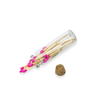 Small Match Bottles - Safety Matches in Jars - Pink