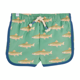 Fish Print Swim Trunks