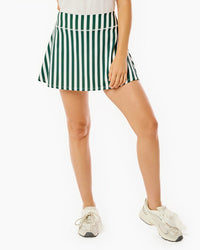 Smooth Sport 14in Flounce Skort Ivy Cabana Stripe