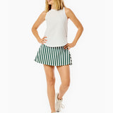 Smooth Sport 14in Flounce Skort Ivy Cabana Stripe