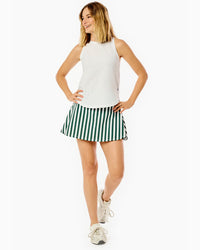 Smooth Sport 14in Flounce Skort Ivy Cabana Stripe