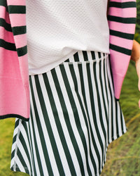 Smooth Sport 14in Flounce Skort Ivy Cabana Stripe