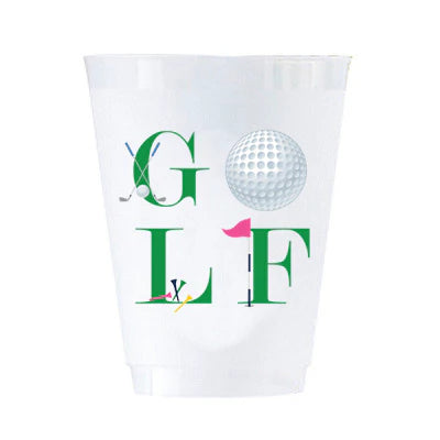 Golf Icons Shatterproof Cups | Set of 8