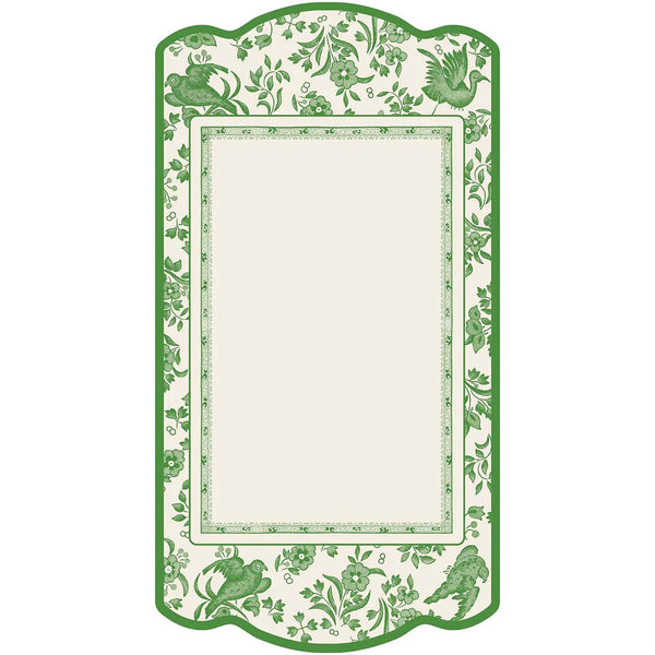 Green Regal Peacock Table Card