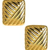 Griffith - Puffy 18k Plated Gold Statement Earring