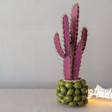 Stoneware Lime Planter Vase