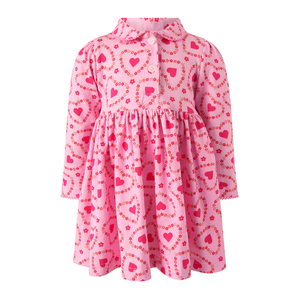 Rachel Riley Floral Heart Jersey Dress
