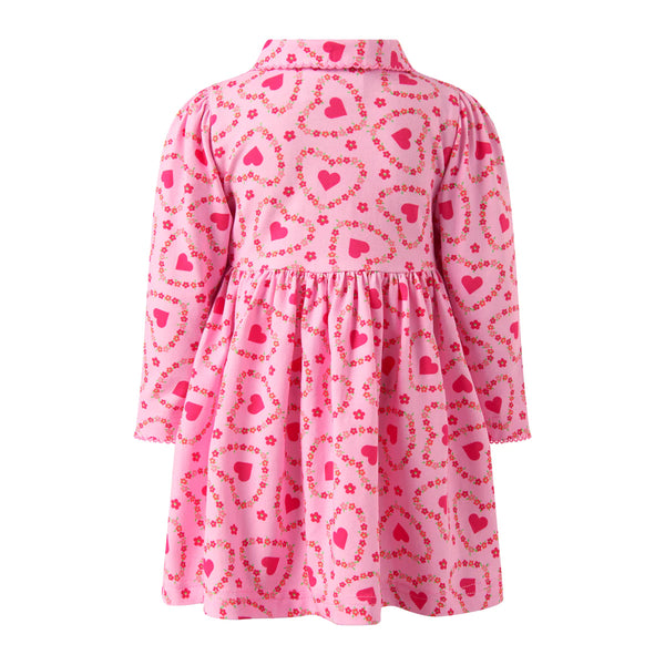 Rachel Riley Floral Heart Jersey Dress