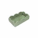 Rattan Scallop Guest Towel Holder