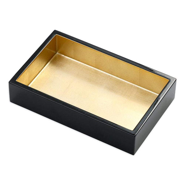 Black With Gold-Lacquer Guest Towel Holder