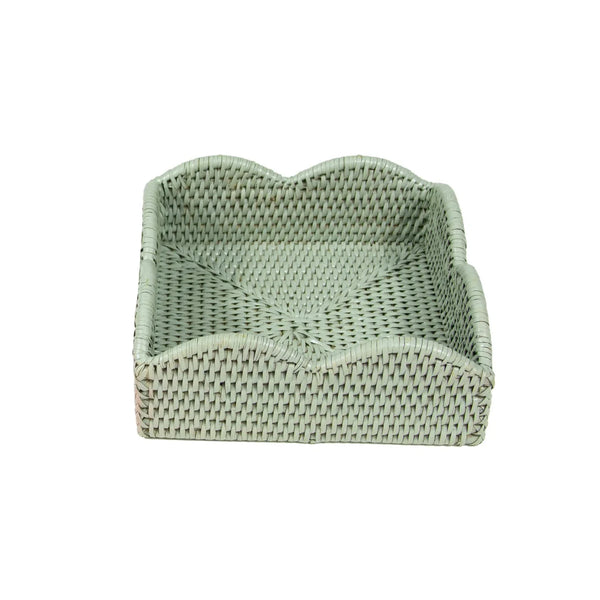 Rattan Scallop Lunch Napkin Holder