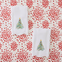 Holiday Scallop Powder Bath Towels